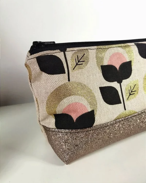 Petite Pochette "Tulipe" / Trousse à maquillage