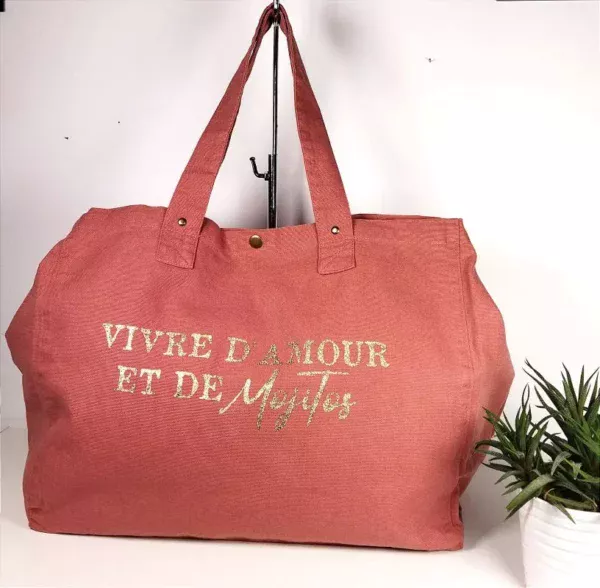 Sac fourre-tout Rose « Mojitos »