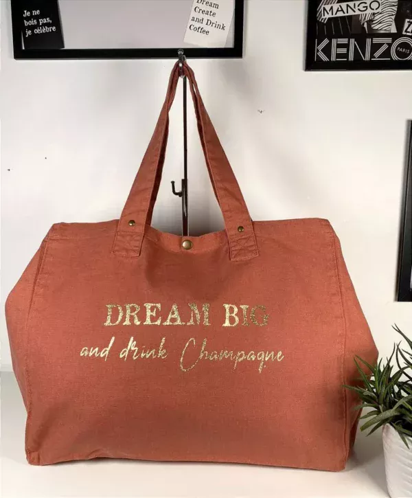 Sac fourre-tout Rose "Champagne"