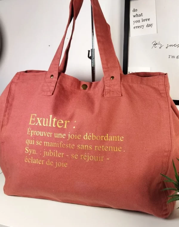 Sac fourre-tout Rose "Exulter"