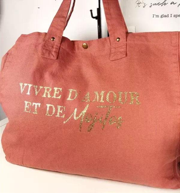 Sac fourre-tout Rose « Mojitos »