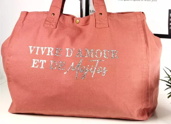 Sac fourre-tout Rose « Mojitos »