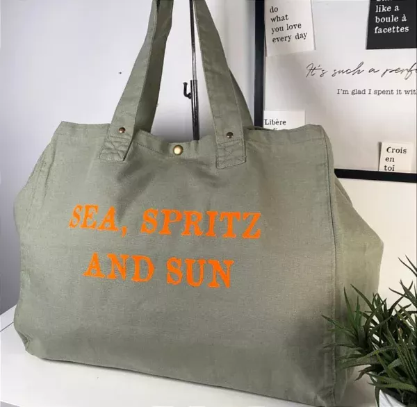 Sac fourre-tout vert sauge « Spritz »