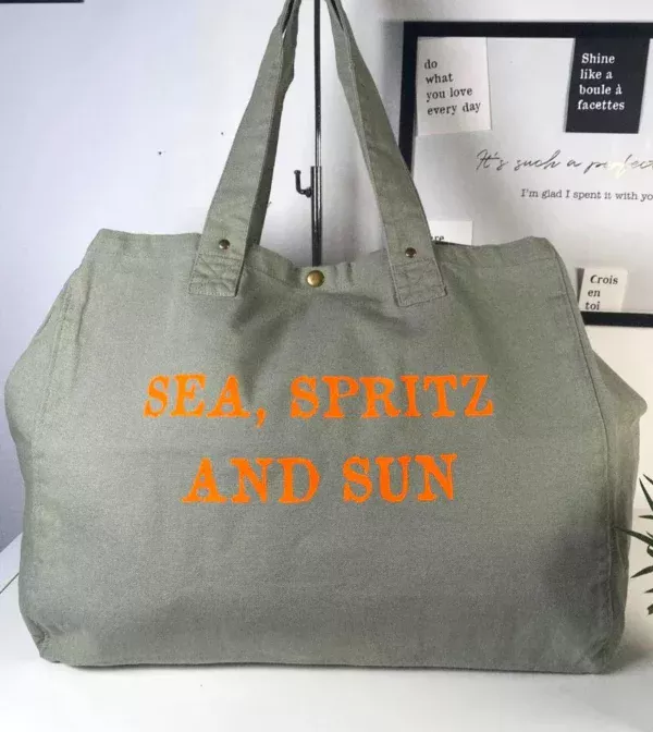 Sac fourre-tout vert sauge « Spritz »